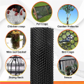 6X 15.7 Inch x 10FT Plastic Chicken Fence Mesh,Hexagonal Fencing Wire for Gardening, Poultry, Chicken Wire Frame Black. 