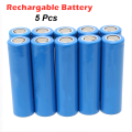 5 Pcs Rechargeable Battery 1200mAh Lithium Ion Battery 1200mAh Lithium Ion  3.7V Rechargeable Lithium Battery Charging Voltage. 