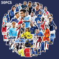 Artsy Home 25/50 Pcs Football Stars Messi Ronaldo Neymar Mbappe Stickers For Laptops Cellphone Guitar. 