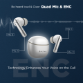 Ultima Boom 141 ANC Earbuds (30 dB) | App Support | 45Hrs Playtime | Game Mode (40ms) | IPX5 Water Resistant | 13 mm Drivers For Deep Bass Wireless Earbuds. 