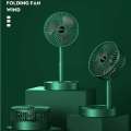 Foldable Stand Portable Air Circulation Rechargeable Mute Floor Adjustable Height Mini Desktop Fan 3 Speeds Adjustab. 