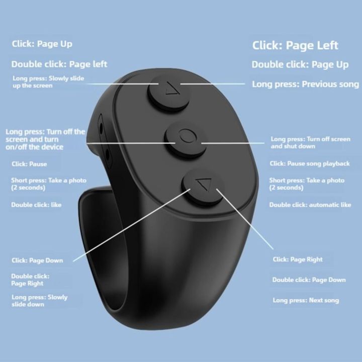New%20Wireless%20Finger%20Remote%20Control%20Bluetooth%20Video%20Recording%20Page%20Turner%20Multifunction%20Smart%20Scroller%20Controller%20for%20Tik%20Tok/iPad/Kindle%20App/iPhone/Android%20-%20Image%202