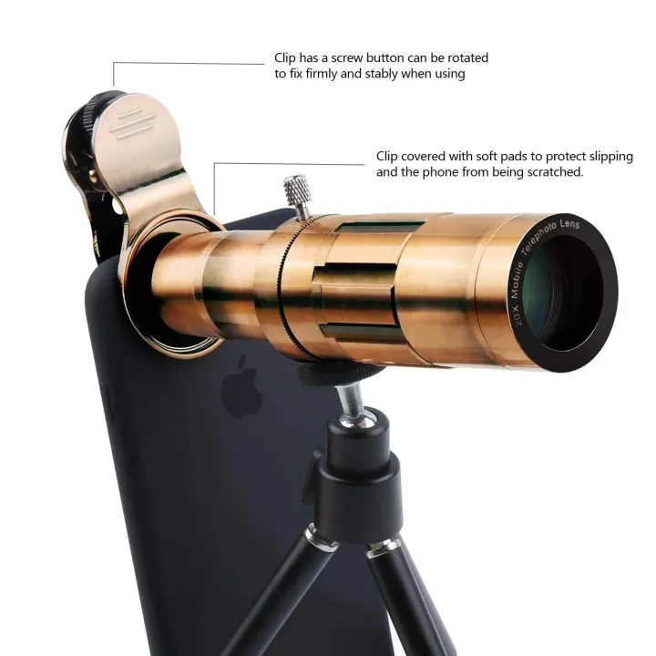 Phone%20Lens%2020X%20Zoom%20Telephoto%20Lens%20With%20Universal%20Clip%20And%20Mini%20Flexible%20Tripod%20For%20Most%20Smartphones%20-%20Image%203