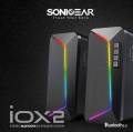 SonicGear IOX 2 - 2.0 Stereo Bluetooth Speaker - with 10W RMS - Enhanced Bass - and RGB Effects. 