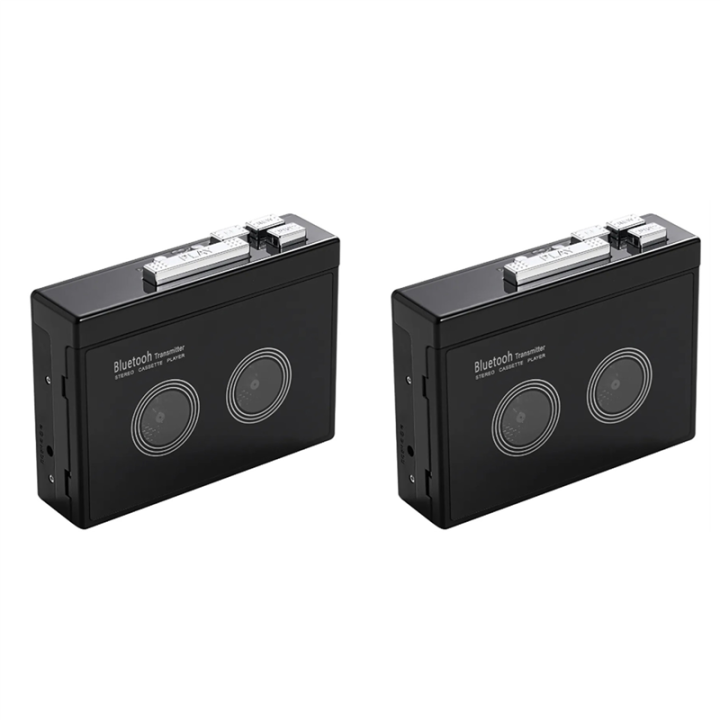 2X Black Retro Stereo Cassette Player Cassette Tape Music Audio Auto ...