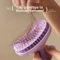 Volumizing Self Cleaning Silicone Shampoo Brush Dandruff Removal Comfortable Hair Washing Comb Deep Cleaning Soft Head Scalp Massager Body Massage. 