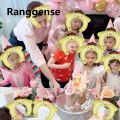Ranggense Hot Selling 10/20pcs Pudding Dog Kuromi KT Cat Melody Headwear Balloon, Wearing Birthday Party Decoration on the Head. 