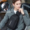 totoro SB Rechargeable Crossbody Bag Casual Anti-Theft Waterproof Men's Shoulder Sales promotion Bag Multifunctional Fenruien Men's Bag Short Haul Chest Bag U. 