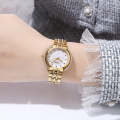 SKMEI 1979 Fashion Goddess Watch Women Luxury Rhinestone Scale Markers Waterproof Ladies Quartz Wristwatch  - Gold. 