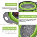 Silicone Folding Rice Strainer Bowl For Kitchen. 