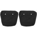 fasdaga 2X Waterproof Solid Canvas Insert Inner Lining Insert Zipper Pocket for Obag O Bag Handbag Bag Black Mini. 