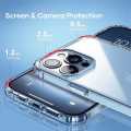 Shockproof Clear Phone Case For  Apple iPhone 13 Transparent Protection Back Cover. 
