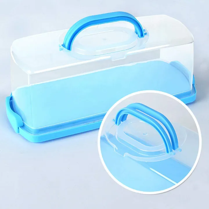 fasdaga%202X%20Portable%20Bread%20Box%20with%20Handle%20Loaf%20Cake%20Container%20Plastic%20Rectangular%20Food%20Storage%20Keeper%20Carrier%2013Inch%20-%20Image%204