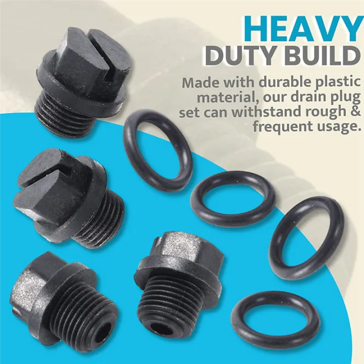 NAMUNY%208%20Pack%20Drain%20Plugs%20with%20O-Rings%20Pump%20Plug%20Pool%20Filters%20Replacement%20Pool%20Drain%20Pump%20Plug%20SPX1700FG%20for%20Pumps%20-%20Image%207