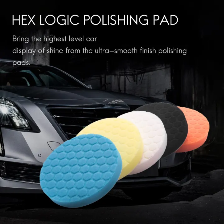 NAMUNY%205pcs%206%20Inch%20150mm%20Hex%20Logic%20Polishing%20Pad%20for%20Car%20Polisher%20Pack%20of%20-%20Image%208