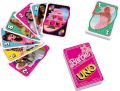 Mattel Games UNO Barbie The Movie Card Game, Inspired by the Movie for Family Night, Game Night, Travel, Camping and Party. 