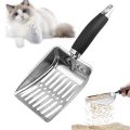 Durable Long Handle Cat Litter Scoop Hollow Design Large Size Pets Litter Shovel Stainless Steel Pet Poop Shovel Pet Dogs. 
