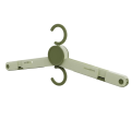 ARELENE Portable Folding Clothes Hanger with Clips, Multi-Functional Drying Rack for Clothes and Shoes,Sturdy Travel Accessory A. 