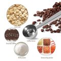QUANBU 5 Pcs Reusable Swizzle Sticks Coffee Stirrers Beverage Stir Sticks with 2 in 1 Coffee Spoon with Bag Clip. 