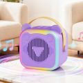Bluetooth Speaker Portable Mini Karaoke Machine 3.5mm Earphone Charging Mini Bluetooth Audio Durable HIFI Surround Mini Home Karaoke Speaker Outdoor Karaoke. 