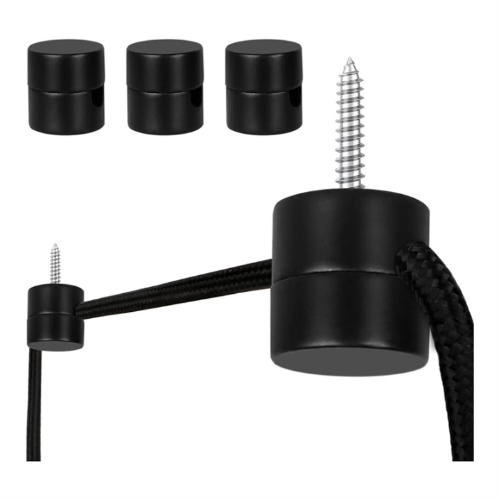 3 Pack Ceiling Hooks for Ceiling Hanging Lights, Pendant Light Hook for Ceiling Lamp, Ceiling Hooks, DIY Lamp Easy Install Easy to Use Black