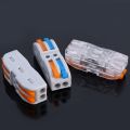 Home Mini Fast Wire Cable Connector / Universal Convenient Reusable Spring Splicing Wiring Connectors / Push Out Wire Lamp Docking Terminal Block / Quick Cable Connector Splitter. 
