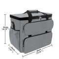 1 Pcs Grey Sewing Machine Accessories Storage Container Bag. 