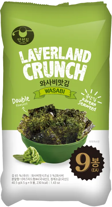 Laverland%20Crunch%20Korean%20Seaweed%20Wasabi%20Flavor,%2040.5g%20-%20Image%202