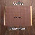 DISICHEN New Natural Bamboo Table Mat Tea Dining Hot Insulated Table Runner Japanese Style Natural Woven Placemat Coaster Cup Pad Affordable. 