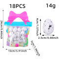 18pcs/package New Mini Foam Easter Eggs DIY Craft Multifunction Easter Ornaments Creative Artificial Foam Egg Easter Scene Decoration. 