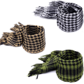ARELENE 2X Unisex Scarf Polyester Tassel Arab Desert Shemagh, Green. 