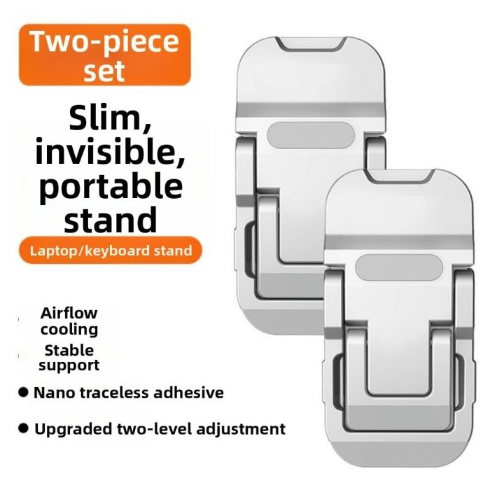 Mini Portable Adjustable Laptop Stand Aluminum Support Invisible Design ...