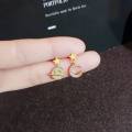 【Innovative Asymmetrical Star Moon Earrings 2023 New Fashionable Small Fairy Style Women's Elegant Diamond Earrings. 