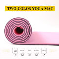 TPE Yoga Mat 6mm Double Color – Non-Slip, Eco-Friendly, Lightweight & Durable for All Yoga Styles. 