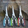 Angling Equipment Ergonomics Fish Pliers Anti-slip Multifunctional Fishing Tied Hooks Pliers Stainless Steel Non-Slip Handle Cut Equipment Fishing Gear. 