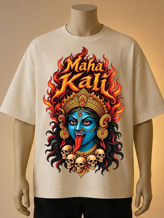 Maha%20Kali%20Graphic%20Printed%20T-Shirt%20cream,%20Maroon,%20White,%20Brown,%20black%20-%20Image%203