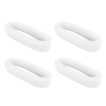 ARELENE 4pcs 50mm 50Yards Flat Stiff Plain Hard Crinoline Horsehair Mesh Braid for Wedding Dress/Hat Sewing Accessories-White. 