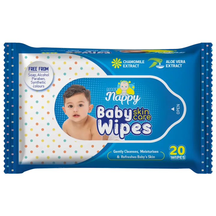 Baba's%20Nappy%20Baby%20Wet%20Wipe%20(200x150mm),%2020pcs%20Set%20of%205%20-%20Image%202