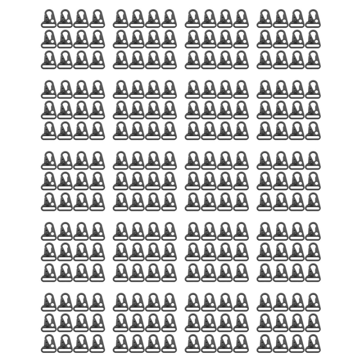 240 Pieces Enlarged Mouth Clip Sling Clasp Olecranon Hook for Keychain Snap Hooks Outdoor Bag Black Color