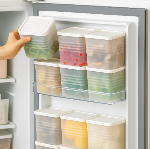 NOVA%20Stackable%20Plastic%20Fridge%20&%20Kitchen%20Storage%20Containers%20with%20Lids,%20Freezer%20&%20Cabinet%20Organizer%20Bins%20By%20Godam%20Online%20-%20Image%203