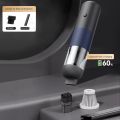 OYPFXMI Car Vacuum Cleaner Portable Handheld Vacuum Cleaner Mini for Car Wireless Dust Catcher Cyclone Suction(White Orange). 