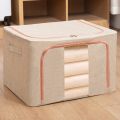 24l Kids Storage Box, Kids Cloth Storage Box For Kid's Clothes, Folding Stackable Clothes Organizer With Metal Frame. 