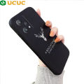 UCUC for Realme 9 Pro / OnePlus Nord CE 2 Lite 5G Back Cover Flower Antlers Soft Thin Liquid Silicone Phone Case. 