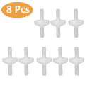 40 Pcs 1/4Inch Check Valve 6mm PVDF One Way Valve Inline Check Valve Non Return Check Valve for Fuel Gas Liquid Air. 