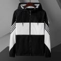 Summer Double Layered Contrast Windcheater Jacket For Men's.. 