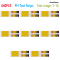 NEW 80-800 Pcs PH Indicator Test Strips Professional 1-14 pH Litmus Paper Hot Selling PH Test Papers for Water Cosmetics Soil Acidity Test Strip. 