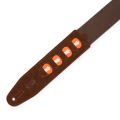 Levy's Leathers MC2PH-BRN 2-inch Cotton Pickholder Guitar Strap - Brown. 