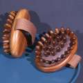 New Multi-Functional Comb Handheld Wooden Meridian Brush Head Portable Spa Air Cushion Belly Massage. 