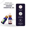 Skin Affairs Orange Essential Oil for Aroma, Hair Growth Radiant Skin | Reduces Hair Fall, Improves Skin Complexion, Enhances Mood, Loosens Tired Muscles| (15ml) (FROM INDIA SAB). 