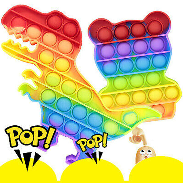 Bizzy Push Pop Bubble Fidget Spinner Pop It Silicone Toy Pop It Fidget ...